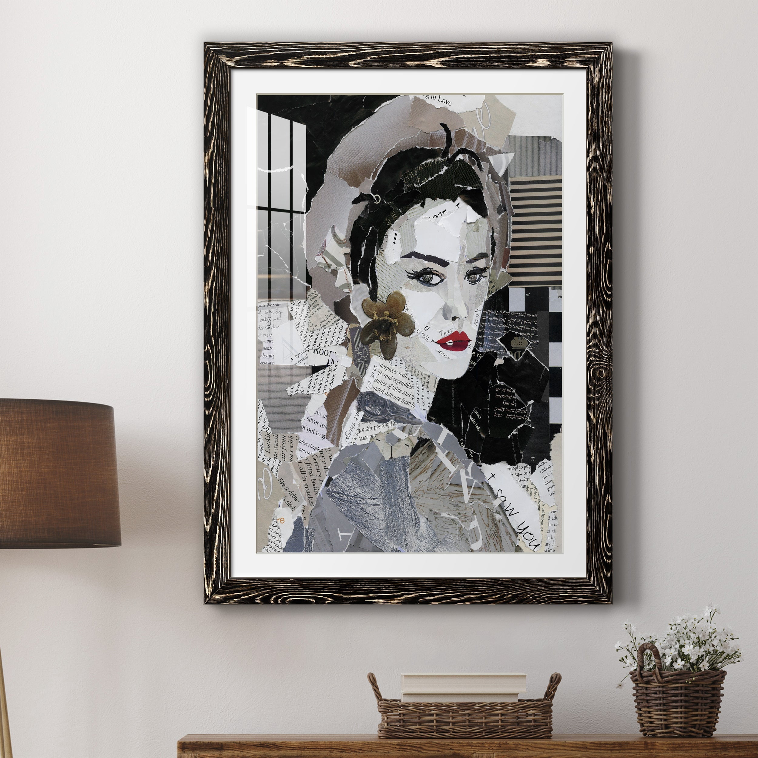 Runway Pause - Premium Framed Print - Distressed Barnwood Frame - Ready to Hang