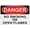 Warning Sign 4, variant on Metal Hanging Plate Horizontal Sign NO SMOKING OR OPEN FLAMES IN THIS AREA, Waterproof, Fade and Scratch Resistant, safety signs, equipment Warning signs, etc - DANGER SIGN Style 30x40cm