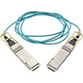 thumbnail image 2 of Tripp Lite 3ft QSFP28 to QSFP28 Active Optical Cable 100GbE AOC M/M, Aqua, 2 of 4