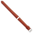 thumbnail image 2 of 24mm Saddle Oil Tanned Lthr Silver-tone Buckle Watch Band, 2 of 5