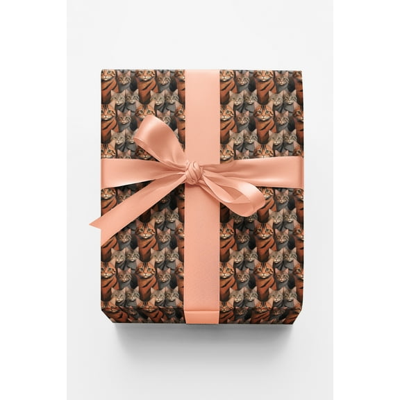 London Penny Premium Wrapping Paper - The Tabby Cat Parade