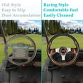 thumbnail image 4 of 10L0L Golf Cart Steering Wheel Fits EZGO TXT RXV,Club Car DS Precedent,Yamaha G29 Drive and others - Wood Grain ( Adapter not Include), 4 of 6