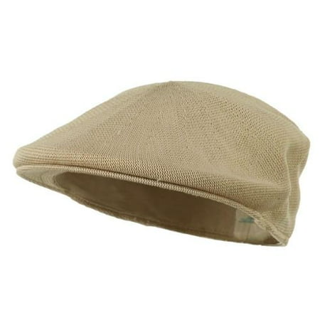 Wholesale Knitted Polyester Jacquard Ivy Caps (Khaki) - 3863