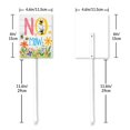 thumbnail image 6 of Eveokoki No Mow Sign with Metal Stake 4.6 x 6 Inches No Mow May Yard Sign No Mow Signs Aluminum ​Garden Signs Outdoor for Lawn Yard Garden Decor, Easy to Install, 6 of 6