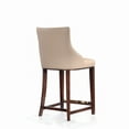 thumbnail image 7 of Shubert Counter Stool with Solid Wood Base in Tan - Set of 2, 7 of 7