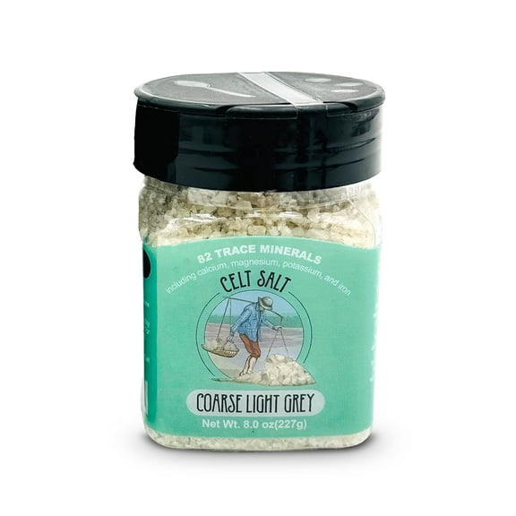 Celt Salt Coarse Grey, 8 oz Plastic Shaker