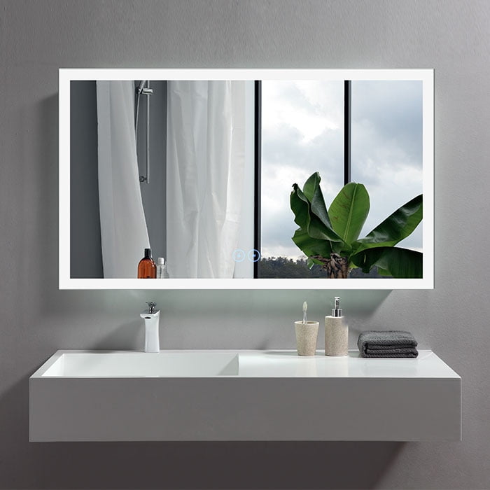 Decoraport 48 x 28 In Horizontal LED Bathroom Mirror with Antifog Function (DKAN031W5
