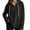 Black, variant on CQONEPT Waffle Knit Hoodies for Women Lightweight Comfy Pullover Tops Drawstring Long Sleeve Loose Fall Fashion Sweatshirts Blouse Beige M