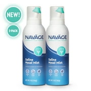 Navage Saline Nasal Mist with Moisturizing Formula, Sterile Saline Spray, 2-Pack, Ages 2+