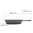 thumbnail image 3 of Non-Coated Skillet,Forged Iron Grill Pan 6.3 In Supplementary Pan Uncoated Skillet With Handle Multifunctional For Home Use Outdoor Camping Grill Egg Margarine, 3 of 8