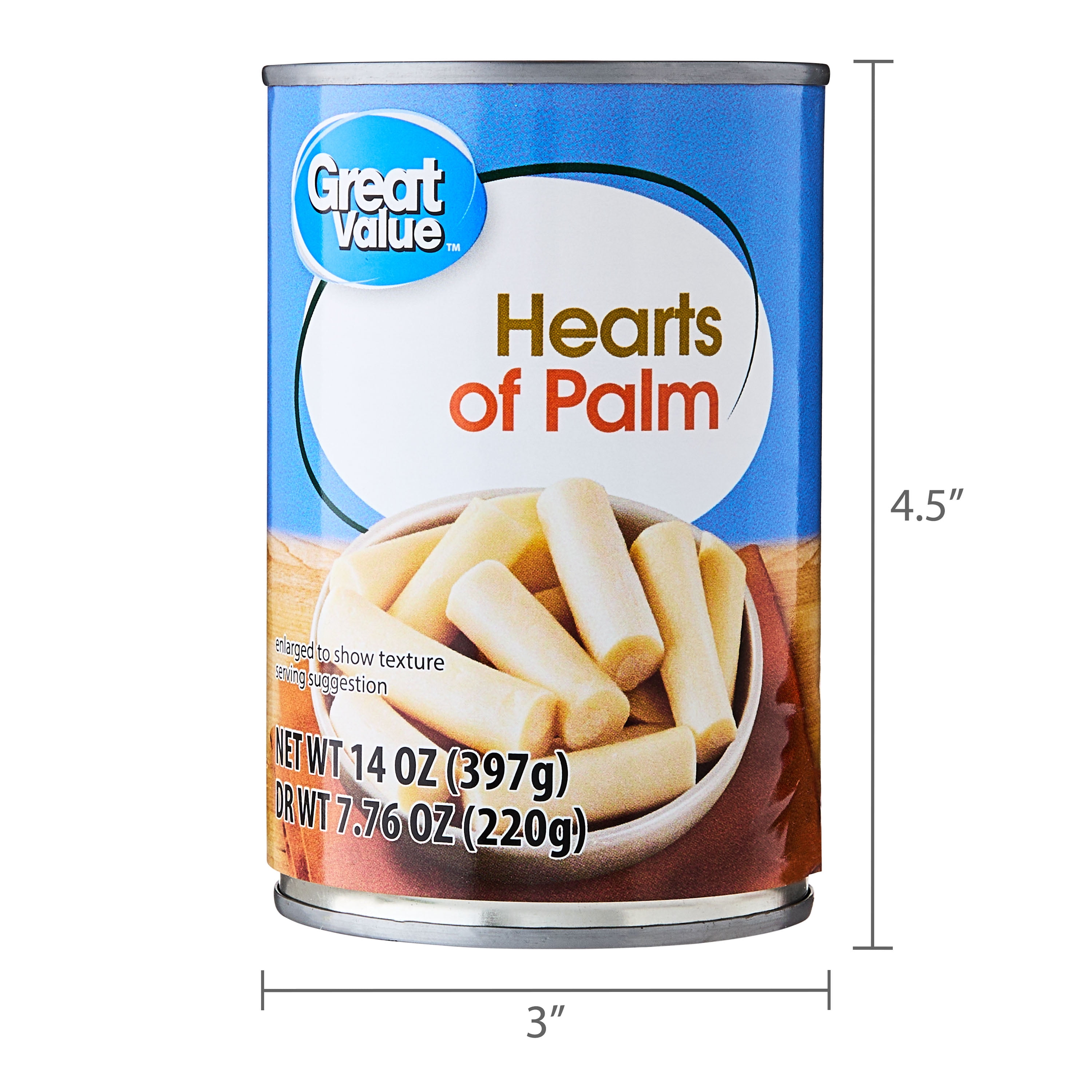 3 pack) Great Value Hearts of Palm, 14 oz Can - Walmart.com