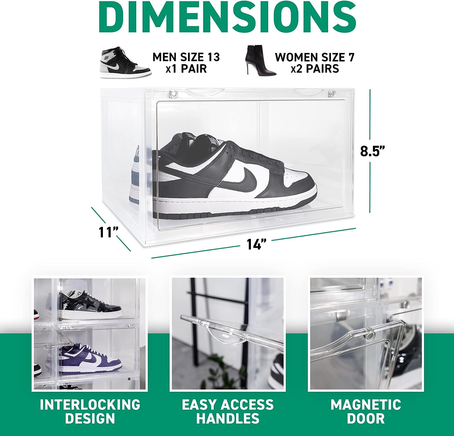 nike dunk box dimensions