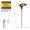 5, variant on T-Type Flat Ball Hex Wrench Extended Handle for Tight Spaces