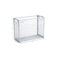 thumbnail image 3 of Mind Reader Metal Mesh File Organizer Storage Basket for Letters, Legal Documents, Filing, Folders, Office Organization, Silver, 3 of 12