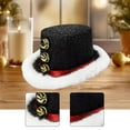 thumbnail image 5 of yuksok Christmas Top Hat Decor Headgear for Festive Fancy Dress Stage Performance Party black, 5 of 8