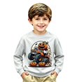 thumbnail image 2 of Likimi Toddler Girls Halloween Sweatshirts Hallowmas Cartoon Print Crew Neck Sweatshirt For Girls Long Sleeve Loose Fit Comfort Pullover Size 11-12 Years, 2 of 3