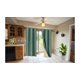 thumbnail image 1 of Cortinas opacas para cocina SAMIMPORT-2011, color verde azulado, 89 x 243 cm (2 paneles), 1 of 3