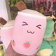 thumbnail image 1 of Juguete de peluche suave para bebida de fruta, almohada de abrazo de té de leche, cojín de té de burbujas, relleno de manzana verde, rosa y fresa, 1 of 5