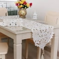 thumbnail image 4 of White Table Runner Vintage Embroidered Lace Doilies Mat Wedding Party Home Decor, 4 of 7