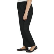 Alfred Dunner Womens Plus Size Solid Elastic Waist Pants