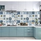 thumbnail image 3 of Calcomanías Para Azulejos Pegatinas de suelo de baldosas retro Baño Cocina Calcomanías de pared impermeables (HZ012), 3 of 3
