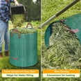 thumbnail image 5 of Fabulas Reusable Yard Waste Bags, 32 Gallons 4 Packs Lawn and Leaf Bags Heavy Duty with 4 Handles, Collapsible Yard Waste Containers Camping Yard Recycling Bag for Leaves Grass Clippings, 5 of 6