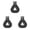Black*3, variant on Tent Canopy Clips, Windproof Canvas Clamps for Outdoor Awnings and Tarps, Durable Plastic Fixing Clip for Camping