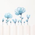 thumbnail image 4 of Blue flowers wall decals large blue plants wall decals wall decoration, 4 of 5