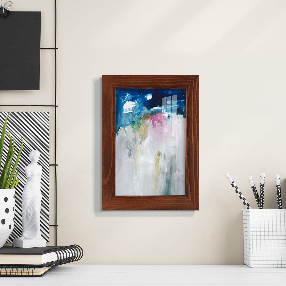 Rising I - Framed Print w/glass - Chestnut