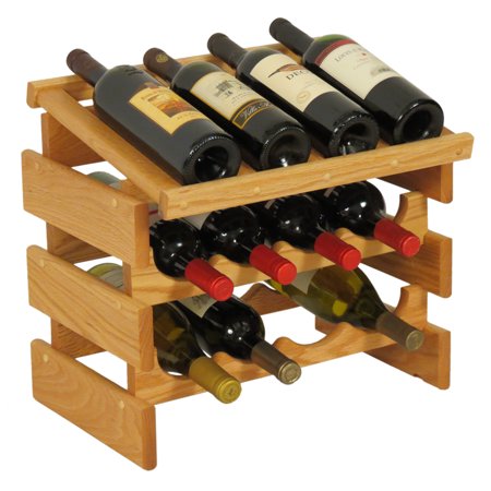 

FixtureDisplays® 12 Bottle Dakota Wine Rack with Display Top 104560