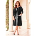 thumbnail image 2 of Catherines Women's Plus Size Ponte Jewel Neck Blazer, 2 of 4