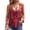 Deep Red, variant on Womens Summers Shirts Deep V Neck Sleeveless Spaghetti Strap Fringe Boho Style Lightweight Casual Loose Fit Blouses White M
