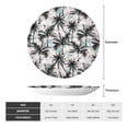 thumbnail image 2 of Sikiie Hawaii Palms Bone China Decorative Plate Personality Ceramic Dinner Plate Crafts Decorative Ceramic Decorative Plate -6in, 2 of 6