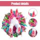 thumbnail image 5 of Guirnaldas de otoño, adornos colgantes, coronas de Pascua para puerta de entrada, coronas de puerta de conejo de Pascua, decoraciones de conejo, coronas para puerta de entrada, linda corona de puerta, 5 of 6