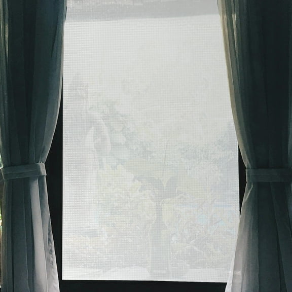 Mosaics Pattern Window Privacy Film Self-adhesive Glass Window Sticker for Home 39.37"L x 17.72"W Clear