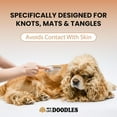 thumbnail image 2 of We Love Doodles Dog Dematting Brush & Rake, Detangler Brush For Dogs, Comb Tool For Grooming, Best For Doodles, Poodles, Goldendoodles, Cats & Other Pets, Matted Fur Removal On Undercoat, 2 of 5