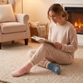 thumbnail image 2 of TRANSLINK 6 Packs Womens Fuzzy Socks Non Slip Warm Cozy Winter Slipper Socks Gift Size 5-9, 2 of 7