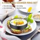 thumbnail image 2 of 4 Pack Stainless Steel Egg Rings Set Non Stick Egg Cooking Ring Kitchen Cooking, 2 of 5