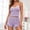 Purple, variant on Ussuma Lounge Sets for Women Lace Trimmed Camisole Ruffle Hem Shorts Soft Lightweight Summer Loungewear Sleepwear for Bachelorette Party Night XL Light Blue