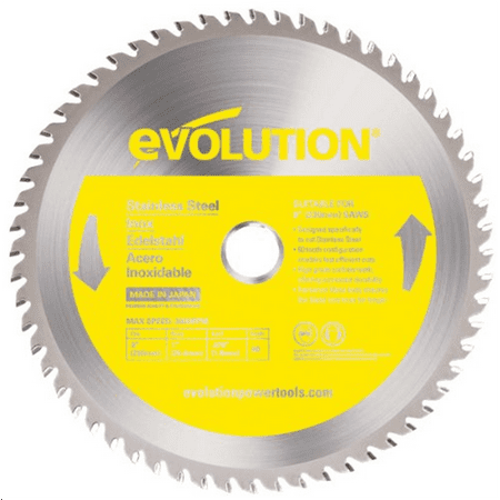 Evolution 10BLADESSN | 10 In. | 66T | 1 In. Arbor | Stainless Steel TCT Blade