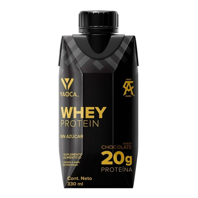 Suplemento alimenticio YAOCA proteína whey bebible sabor chocolate 330 ml
