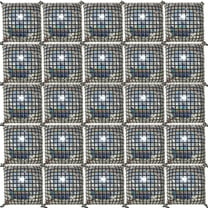 CYMYLAR 25Pcs Disco Square Foil Balloon Wall Backdrop for Birthday/Anniversary/Bachelorette Party Decoration