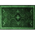 thumbnail image 1 of Ahgly Company Indoor Rectangle Persian Emerald Green Traditional Area Rugs, 5' x 7', 1 of 4