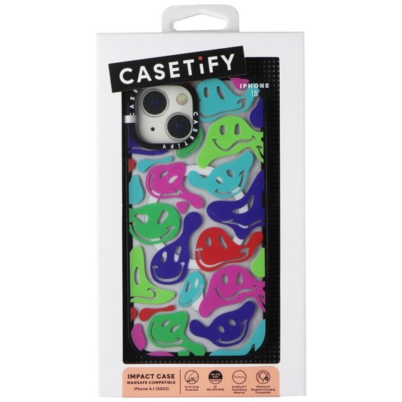 CASETiFY MagSafe Back Cover Cell Phone Case for Apple iPhone 15, Multicolor