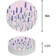 thumbnail image 1 of FMSHPON Lavender Set of 6 Round Coaster for Drinks, Absorbent Ceramic Stone Coasters Cup Mat with Cork Base for Home Kitchen Room Coffee Table Bar Decor, 1 of 4