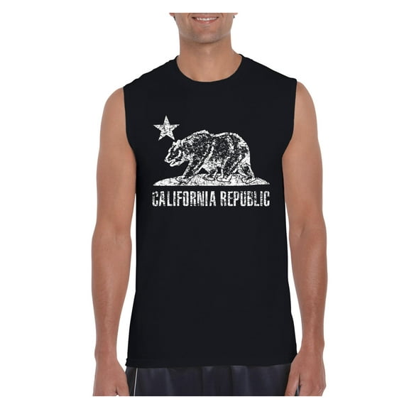 Men's Graphic T-Shirt Sleeveless - California Cali