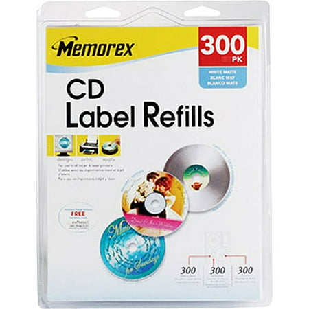 Memorex matte cd labels