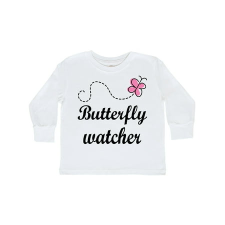 

Inktastic Butterfly Watcher Gift Toddler Toddler Girl Long Sleeve T-Shirt