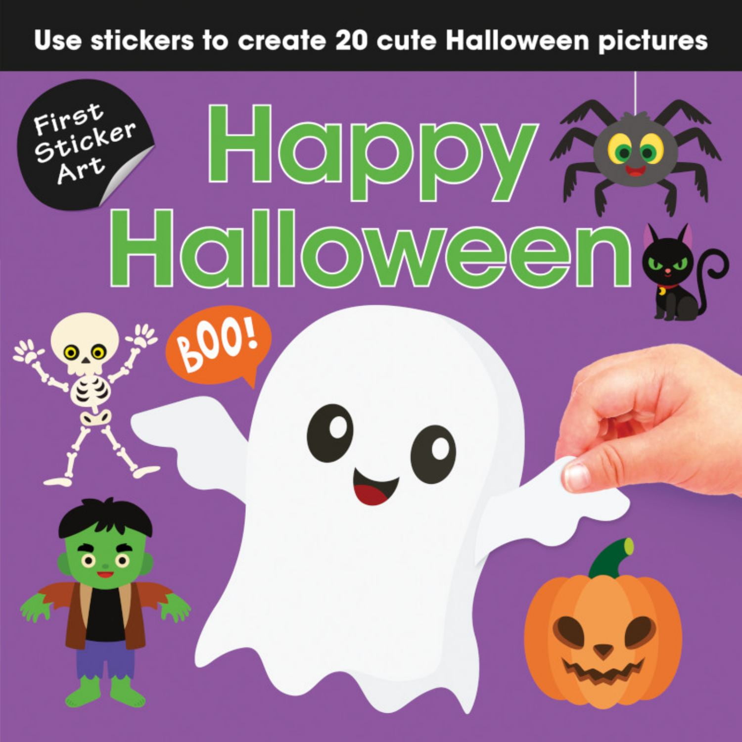 First Sticker Art: Happy Halloween (Paperback)
