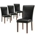thumbnail image 3 of EOP Modern Upholstered Dining Chairs Set of 4, Tufted Parsons Dining Room Chair with Nailhead Trim, Armless Kitchen Side Chair with Wood Legs, Black, 3 of 9
